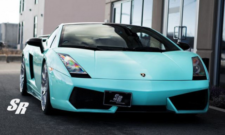 Мятный Lambo Gallardo от тюнеров SR Auto